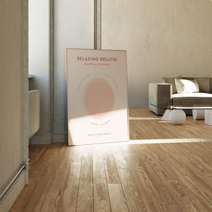 Relaxing Breathe, Motivational Poster