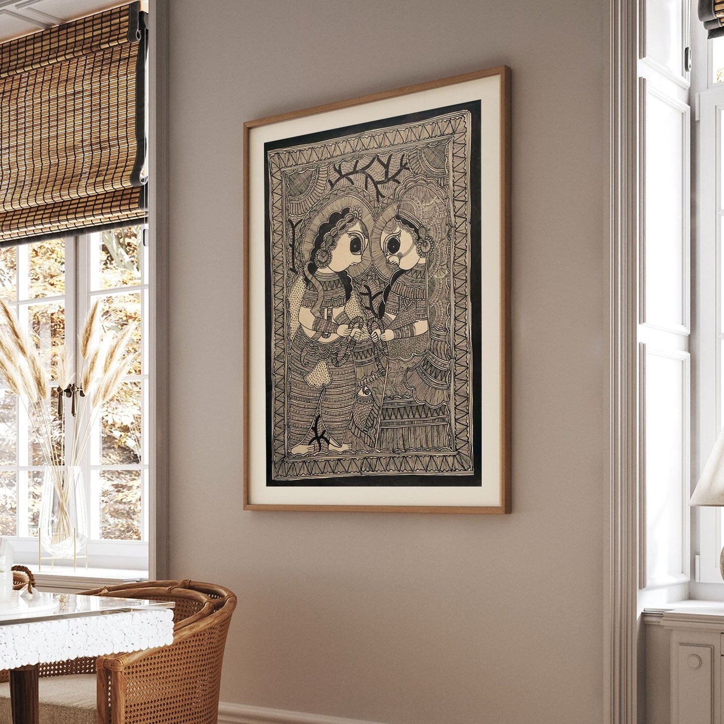 Ram Sita, Madhubani Art, Madhubani Painting