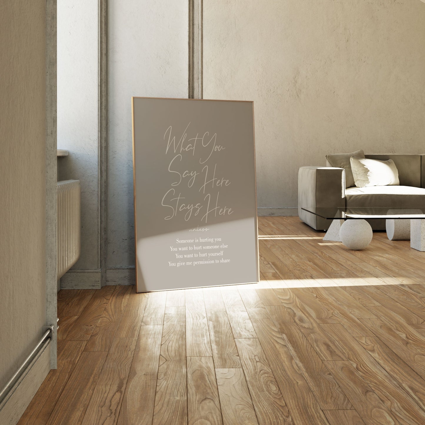 Stays Here No2, Motivational Poster