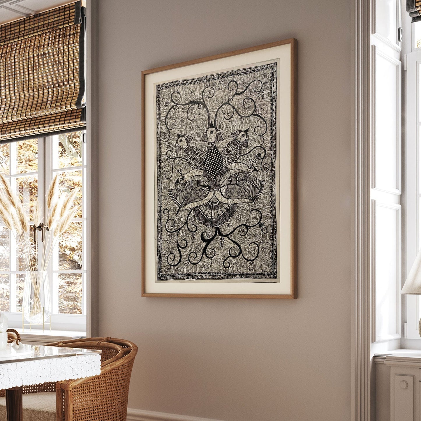 The Bird madhubani, Madhubani Art, Madhubani Painting