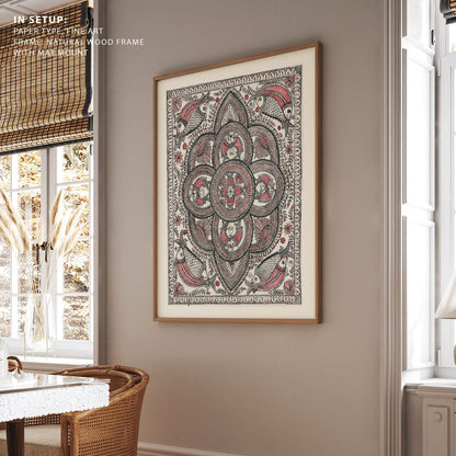 Pious like Fish Madhubani Painting