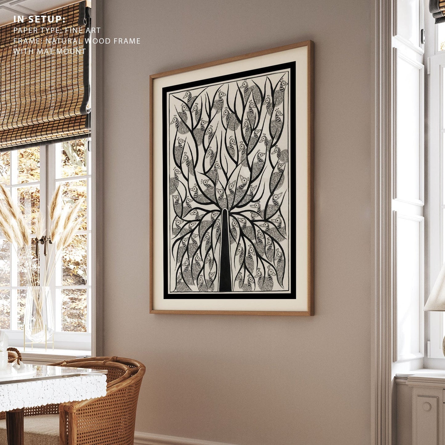 The Tree of wings Madhubani Painting