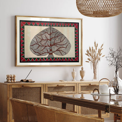 Banyan tree, Madhubani Art, Madhubani Painting