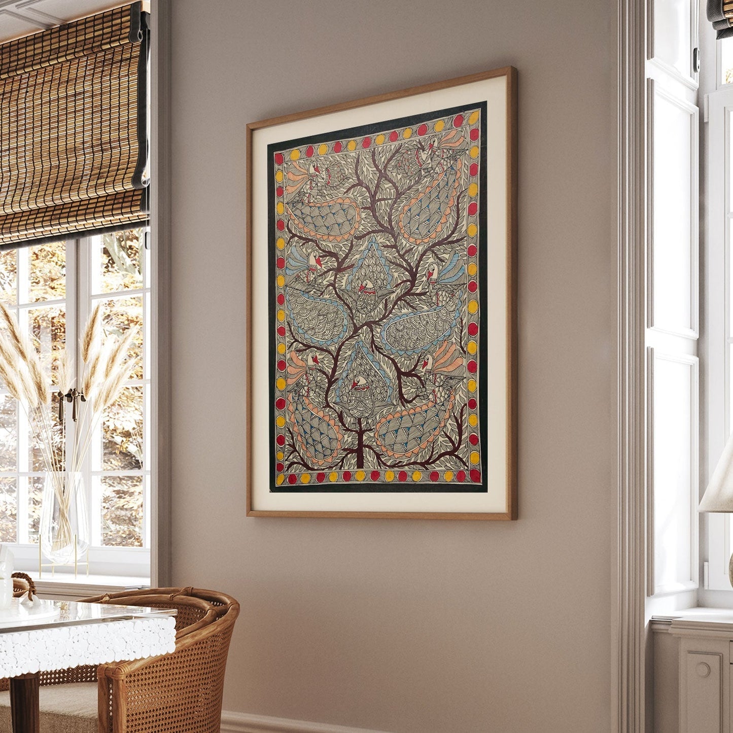 Morr ka Rass(Peacock Art), Madhubani Art, Madhubani Painting