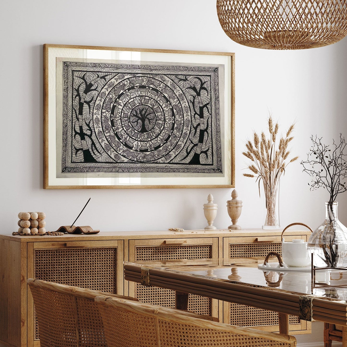 Tree Art, Madhubani Art, Madhubani Painting