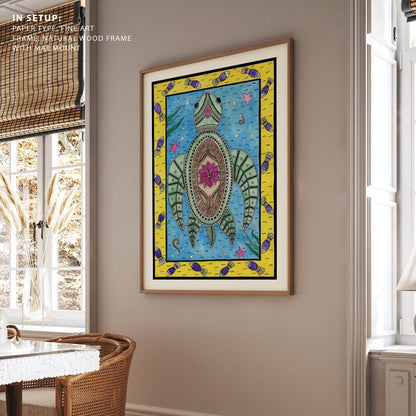 Turtle Madhubani Painting