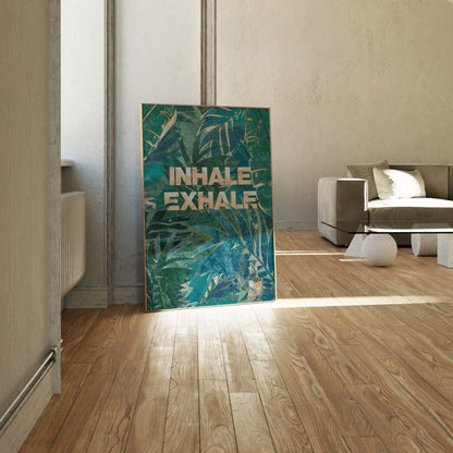 Yoga Jungle Typography, Motivational Poster