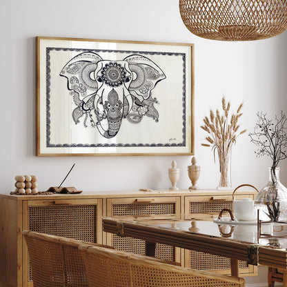 Elephant Madhubani Painting