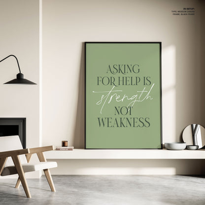 Asking Help, Motivational Poster