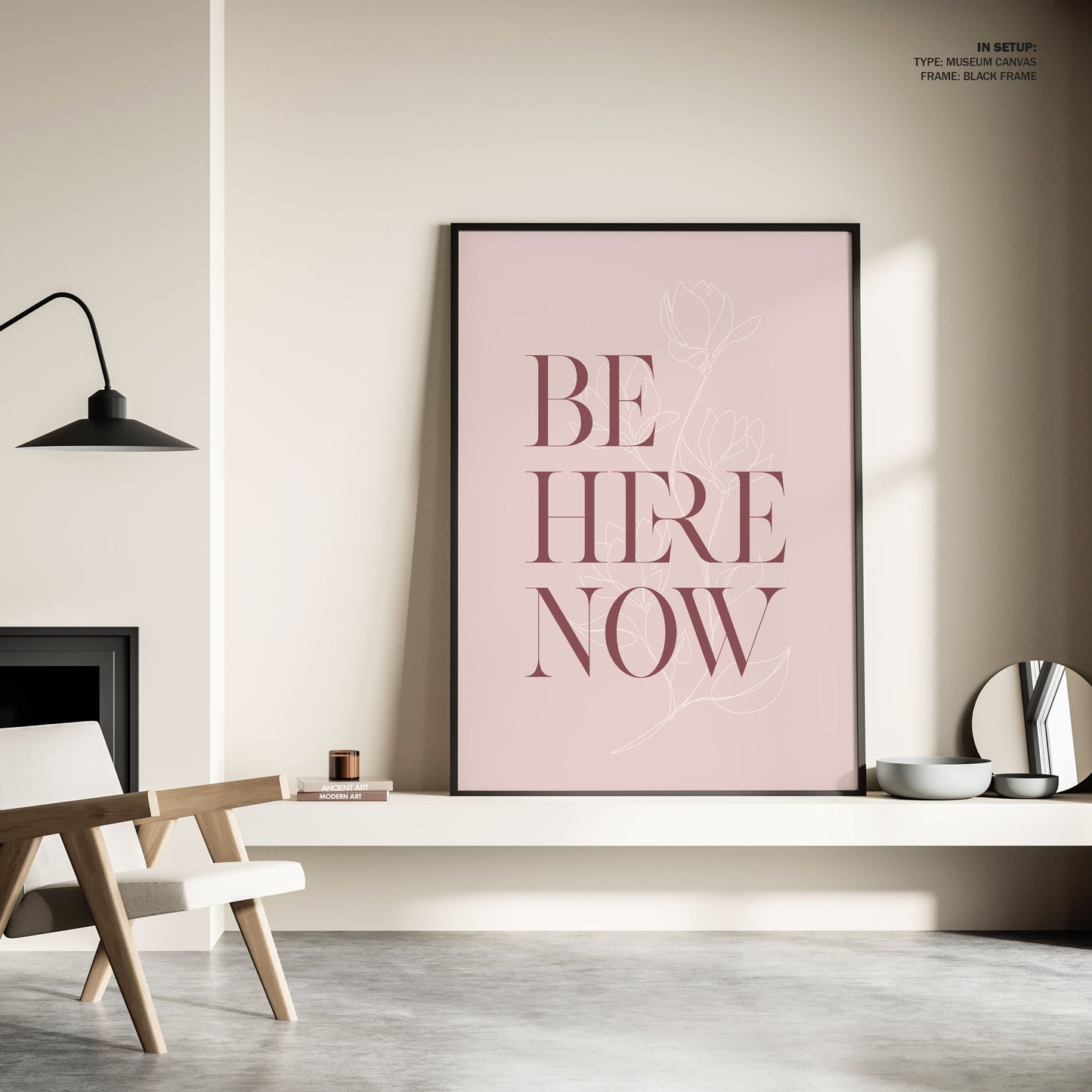 Be Here Now No3, Motivational Poster