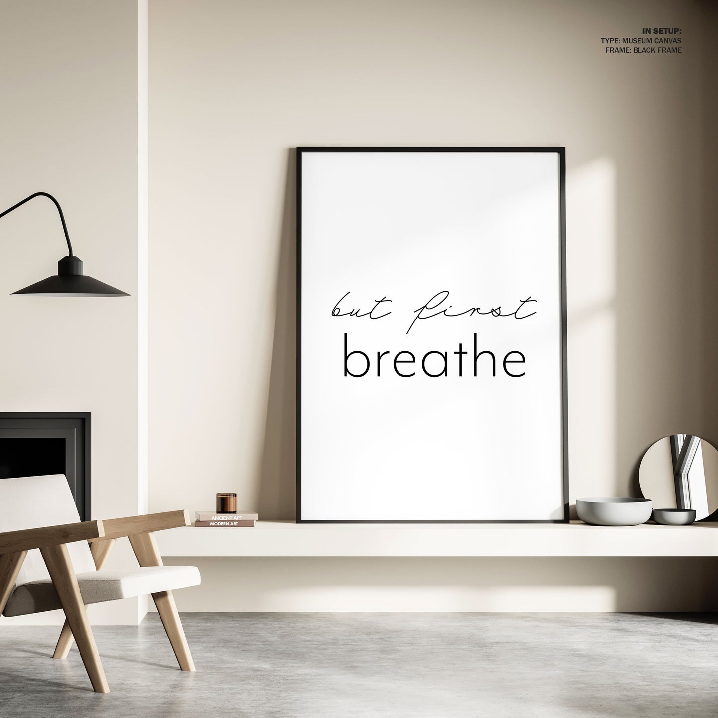 But first breathe, Motivational Poster