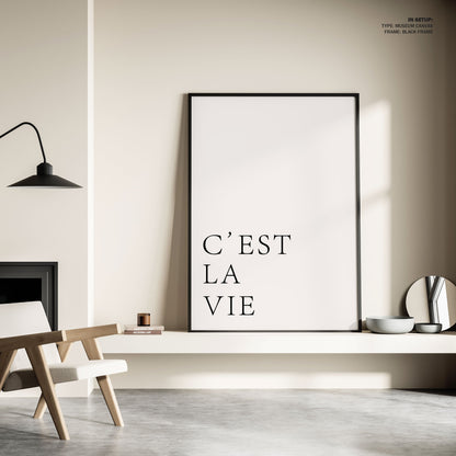 C'est La Vie, Motivational Poster