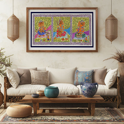 Lord Ganesh Madhubani Art