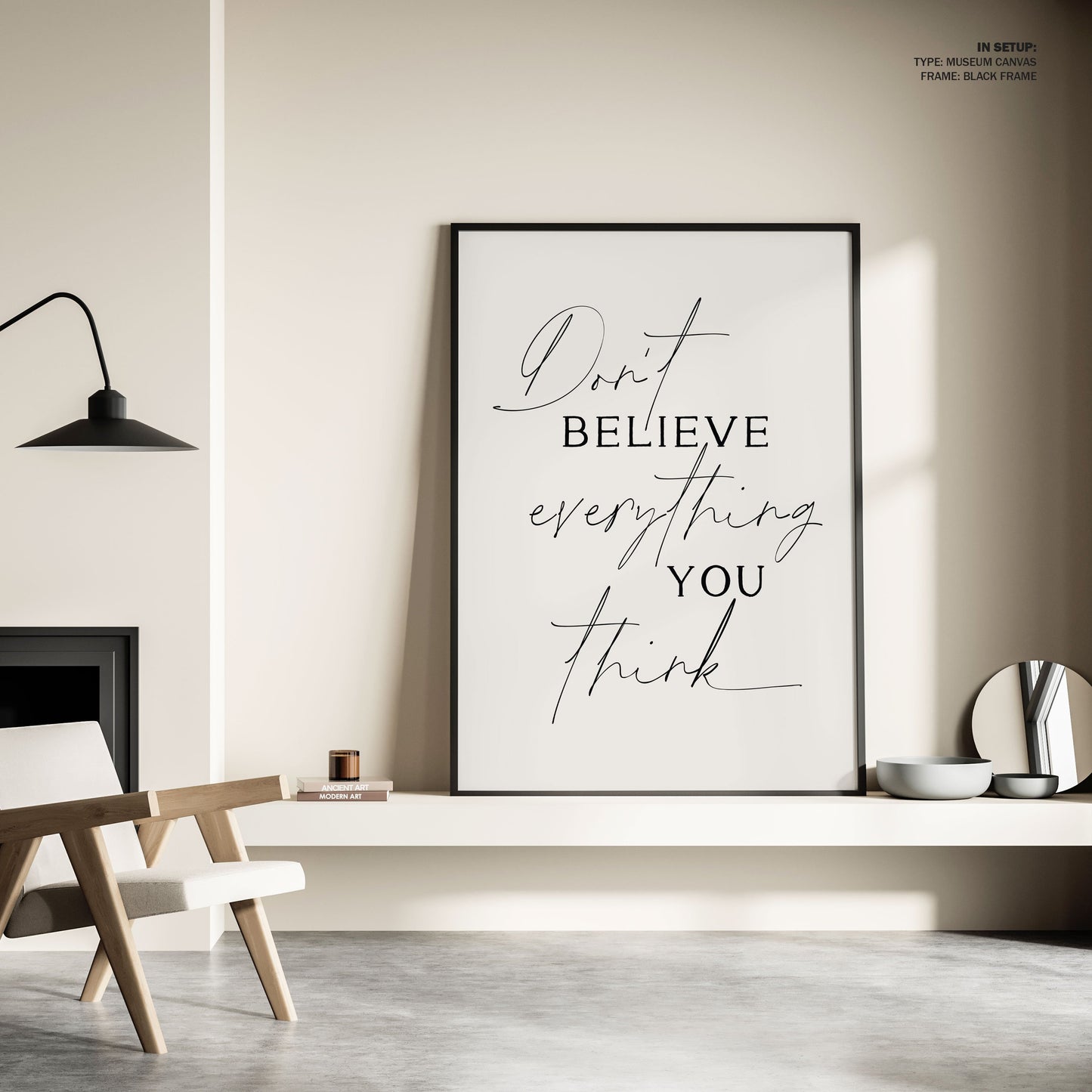 Dont Believe Everything No2, Motivational Poster