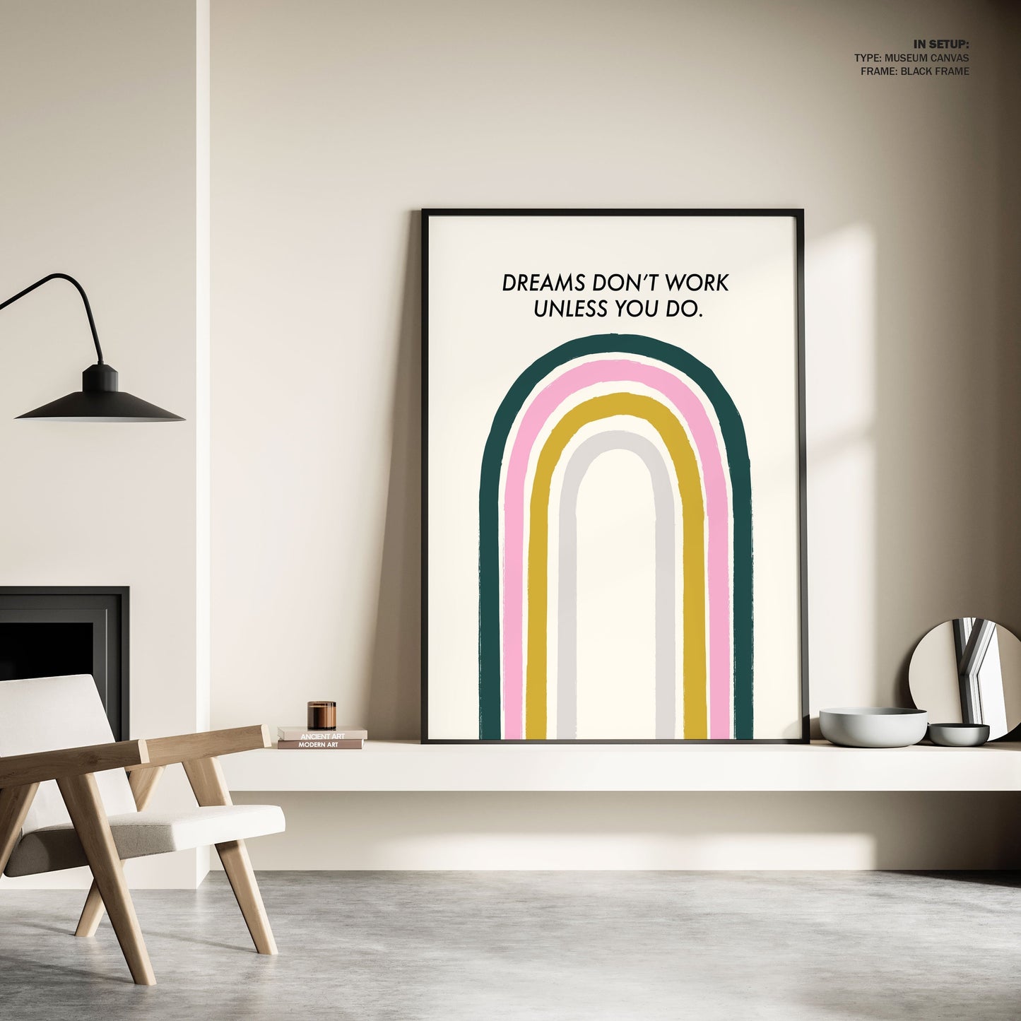 Dreams Don't Work Unless You Do, Motivational Poster