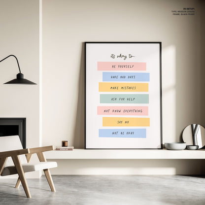 Its Okay To, Motivational Poster