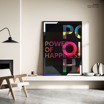 Power of Happiness, Motivational Poster