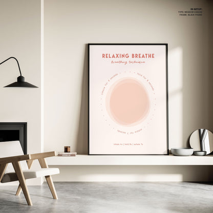 Relaxing Breathe, Motivational Poster