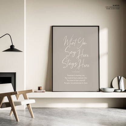 Stays Here No2, Motivational Poster