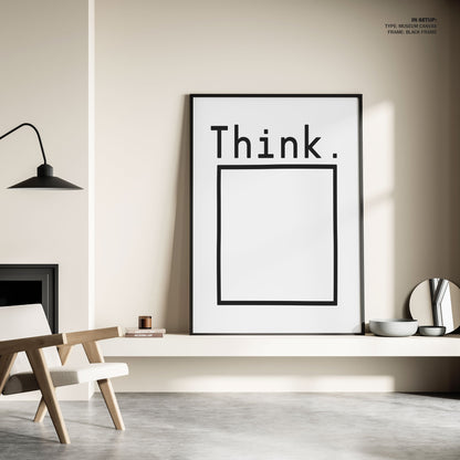 Think, Motivational Poster