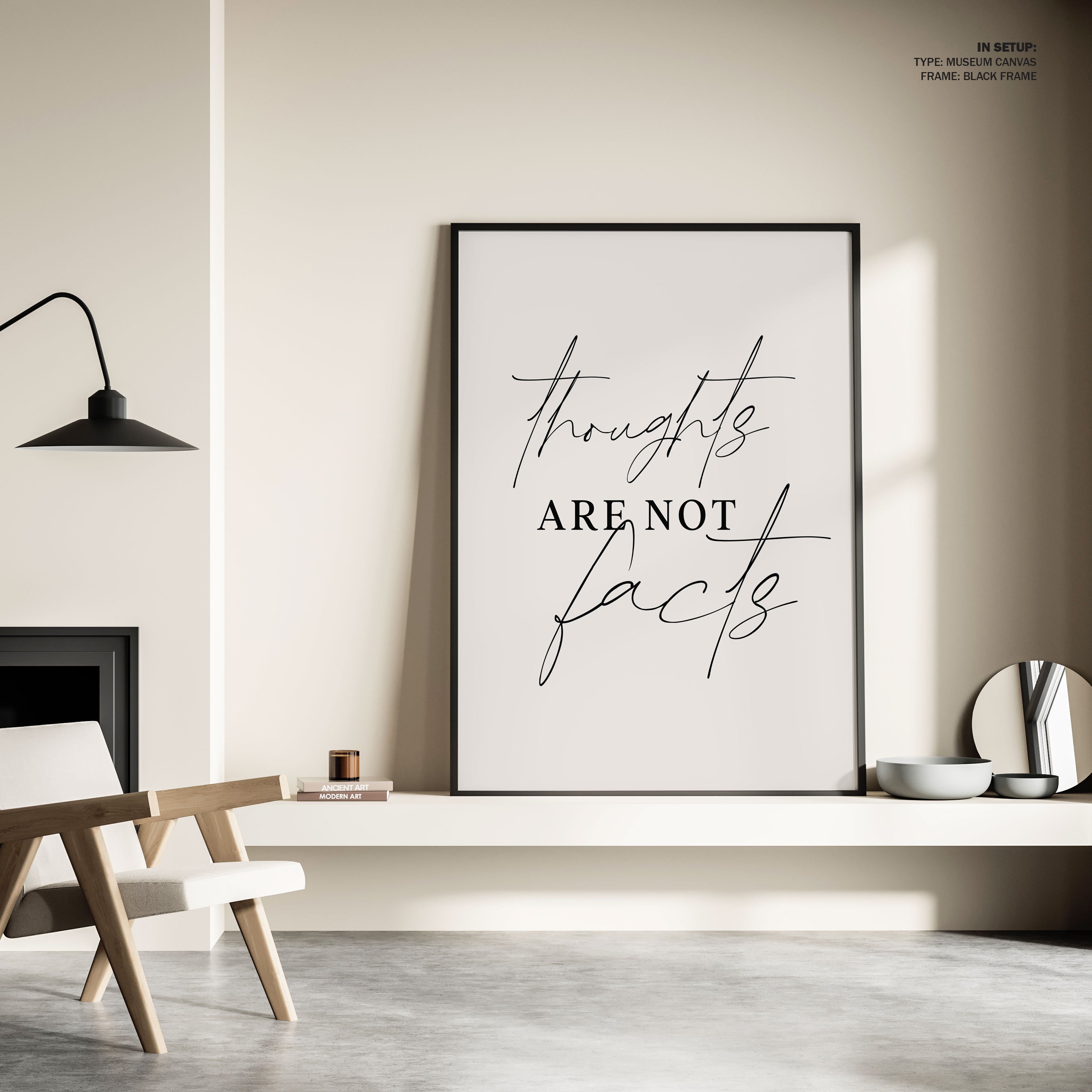 Thoughts Not Facts, Motivational Poster