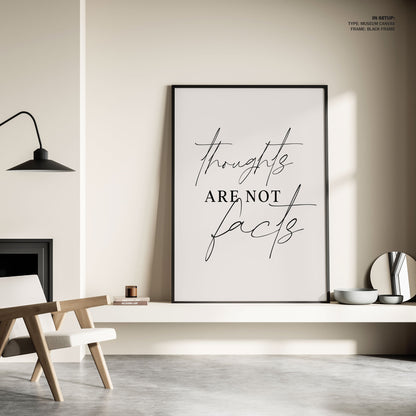 Thoughts Not Facts, Motivational Poster