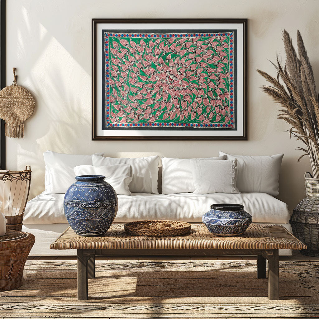 Fish rass, Madhubani Art, Madhubani Painting