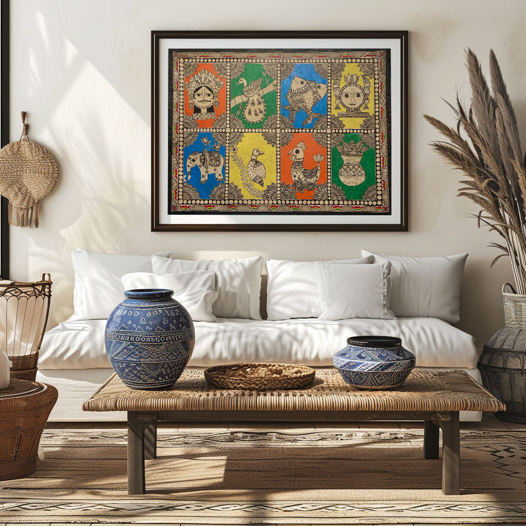 Mix of Madhubani, Madhubani Art, Madhubani Painting