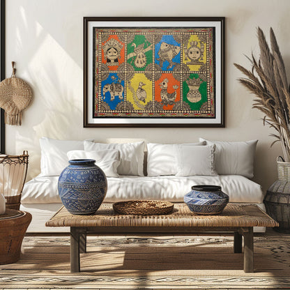 Mix of Madhubani, Madhubani Art, Madhubani Painting