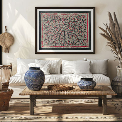 Life of Tree, Madhubani Art, Madhubani Painting