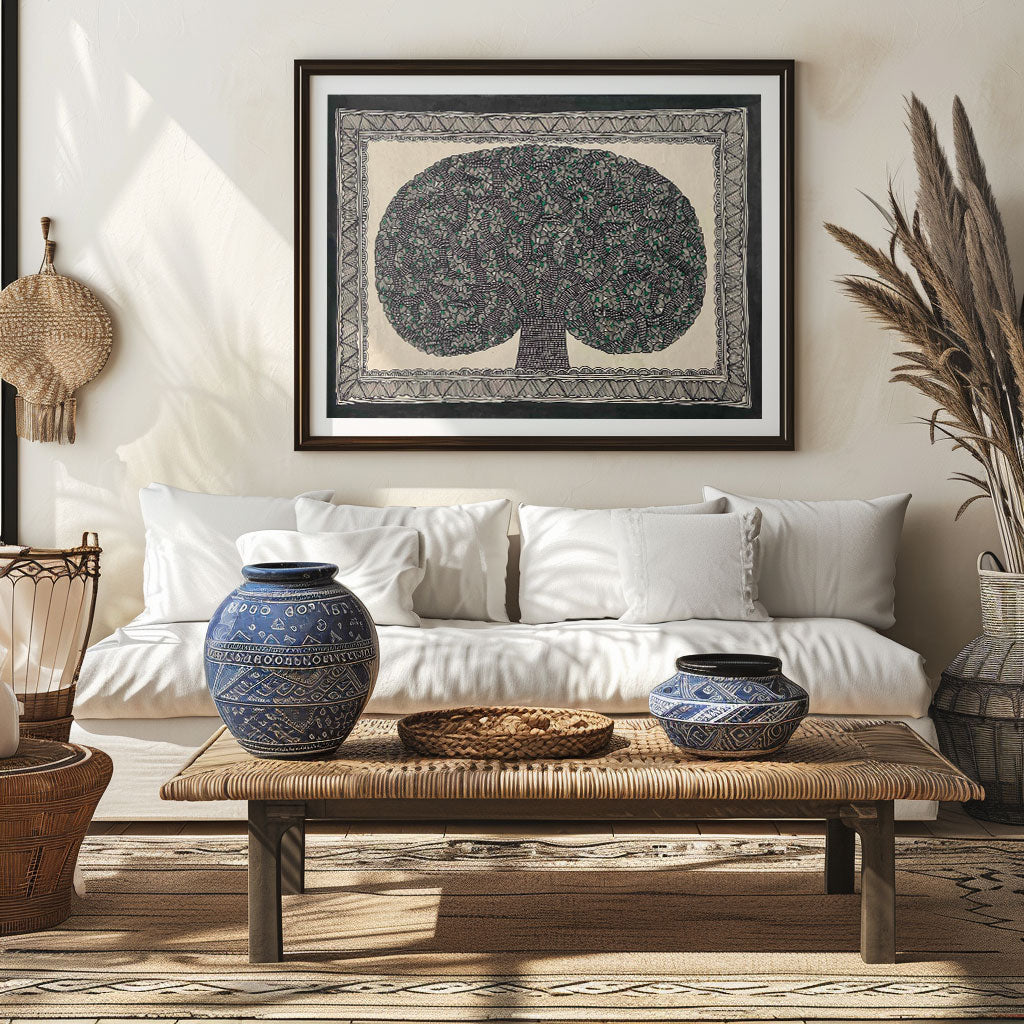 Life of Tree, Madhubani Art, Madhubani Painting