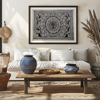 Tree Art, Madhubani Art, Madhubani Painting