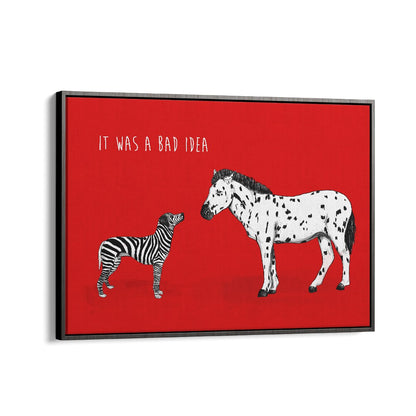Whimsical "It Was a Bad Idea" kids room paintings by Balazs Solti add charm and creativity to your child's space.