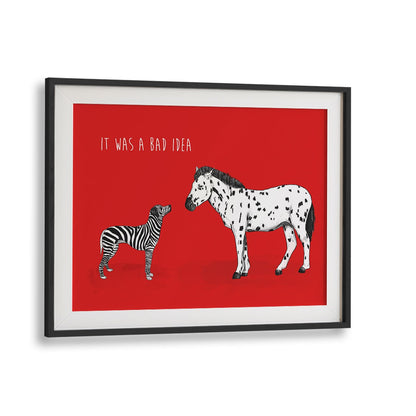 Whimsical "It Was a Bad Idea" kids room paintings by Balazs Solti add creativity and charm to your child's space.