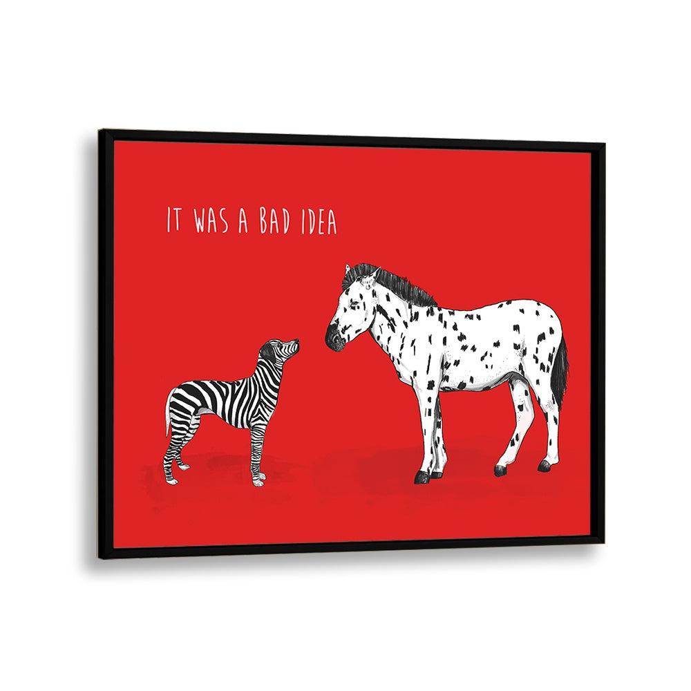 Whimsical "IT WAS A BAD IDEA, KIDS ROOM PAINTINGS" by Balazs Solti adds charm to your child's space.