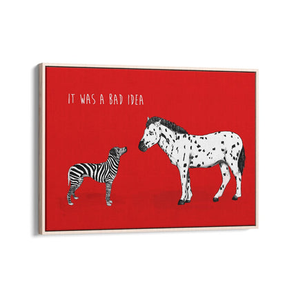Whimsical "IT WAS A BAD IDEA, KIDS ROOM PAINTINGS" by Balazs Solti, perfect for adding charm to your child's space.