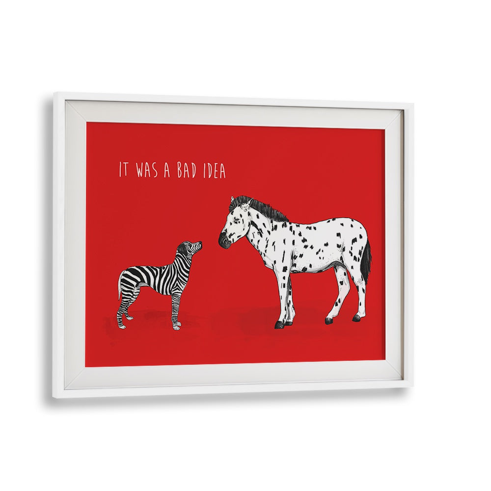 Whimsical IT WAS A BAD IDEA, KIDS ROOM PAINTINGS by Balazs Solti, perfect to brighten your child's space creatively.