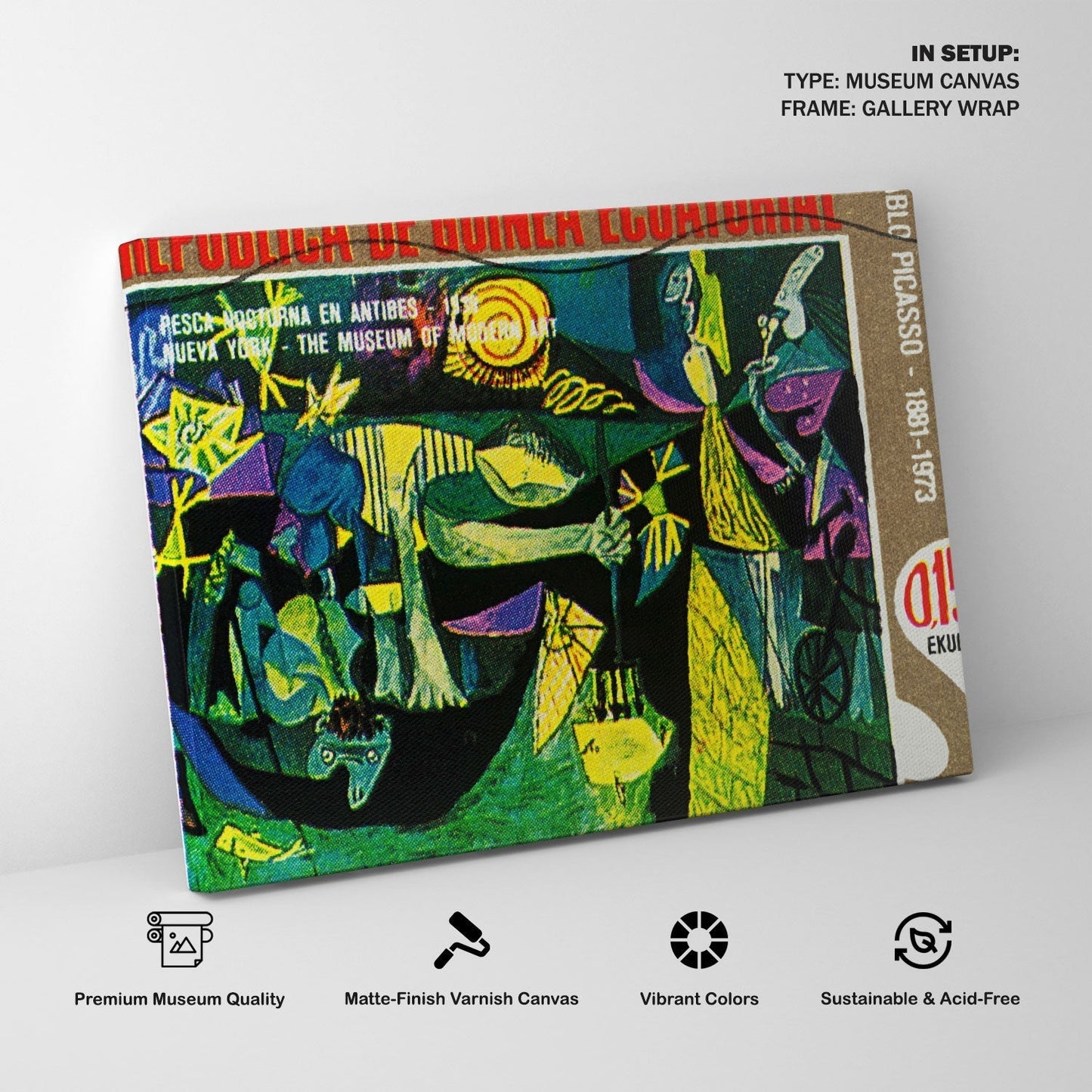 Fisherman at night from Antibes, Picasso Painting