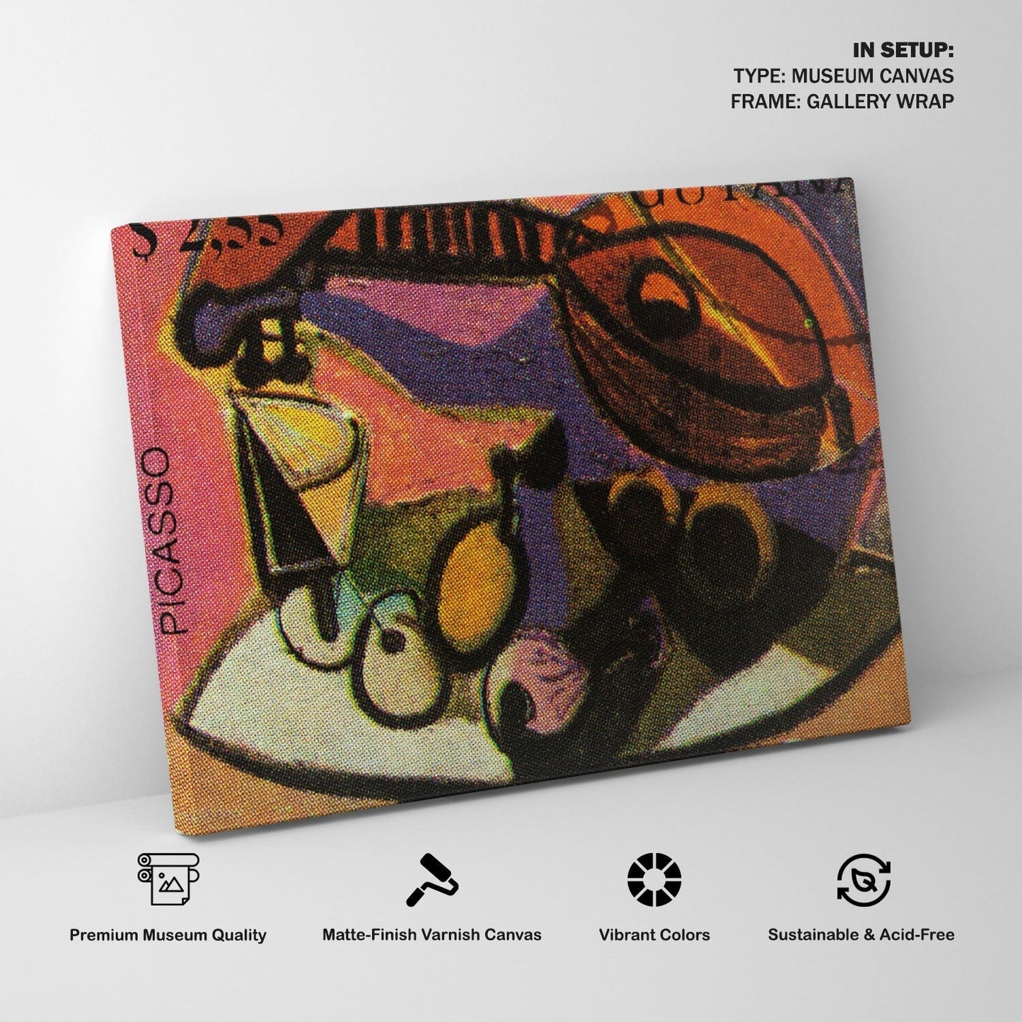 Still Life with Guitar, Picasso Painting