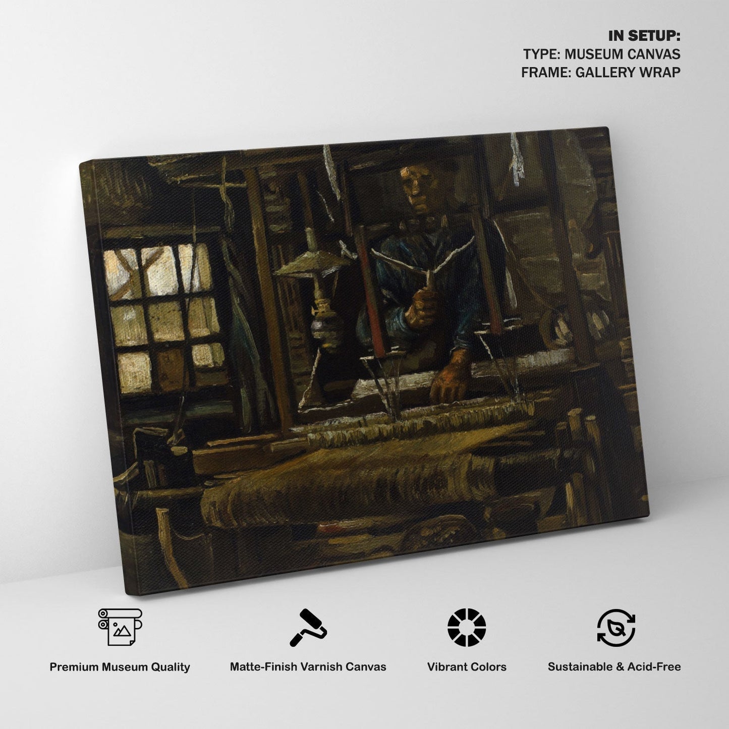 A Weavers Cottage, Van Gogh Painting