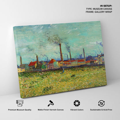 Factories at Clichy, Van Gogh Painting