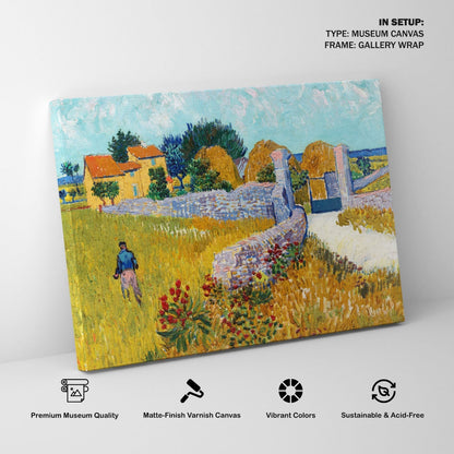 Farmhouse in Provence, Van Gogh Painting