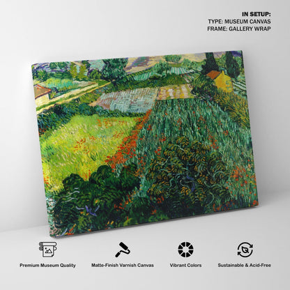 Field with Poppies 1889, Van Gogh Painting