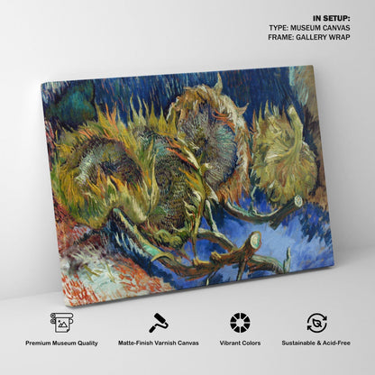 Four Withered Sunflowers, Van Gogh Painting