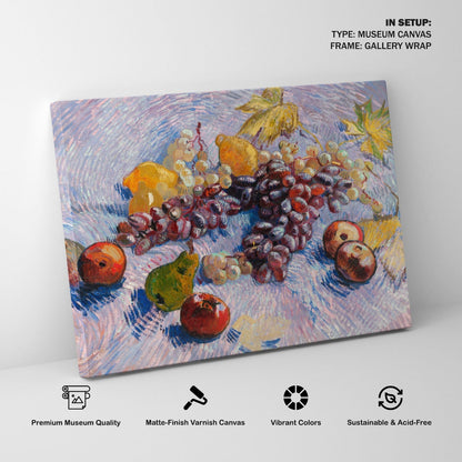 Grapes Lemons Pears and Apples, Van Gogh Painting