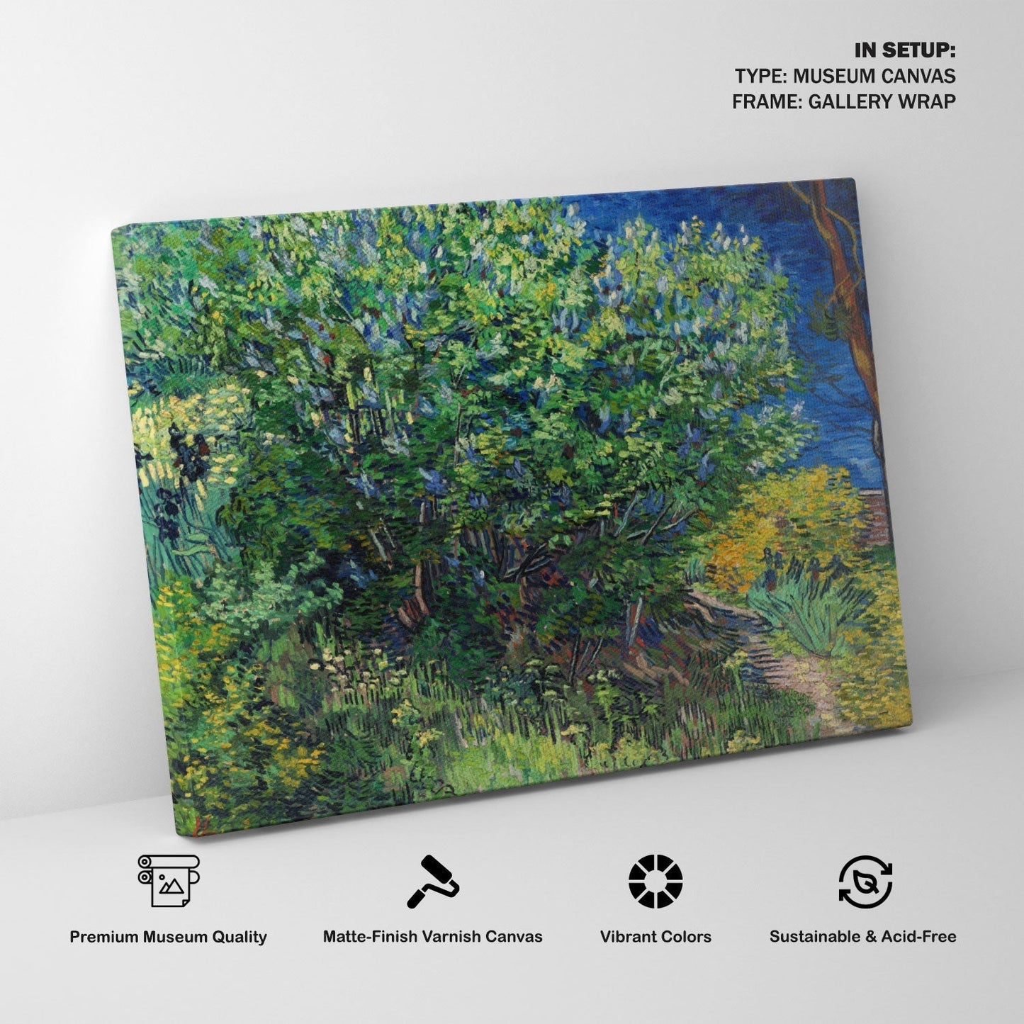 Lilac Bush Van Gogh, Van Gogh Painting