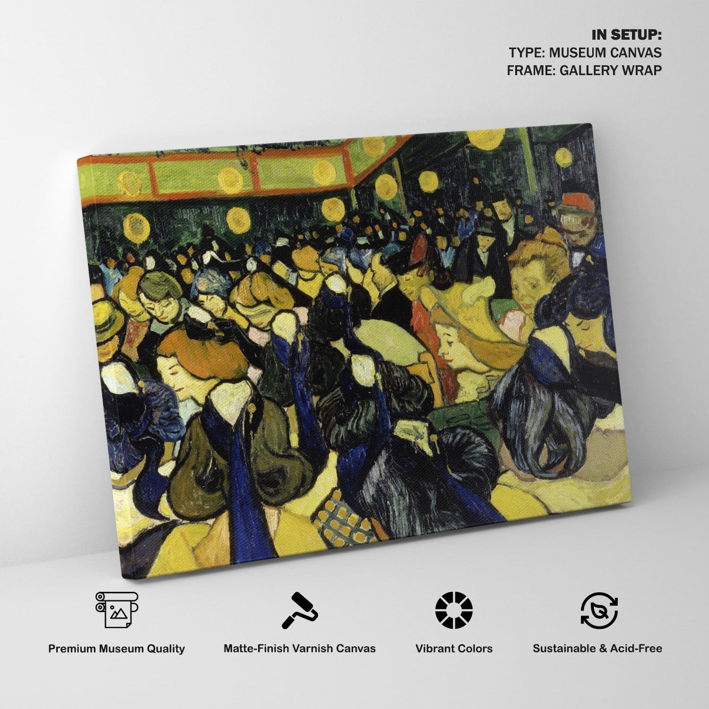 The Dance Hall In Arles, Van Gogh Painting