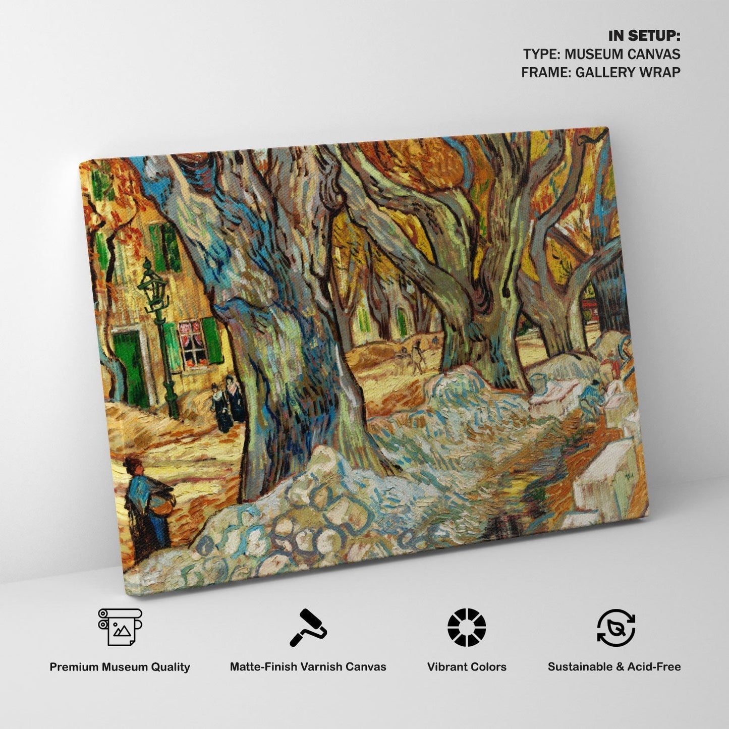 The Large Plane Trees, Van Gogh Painting