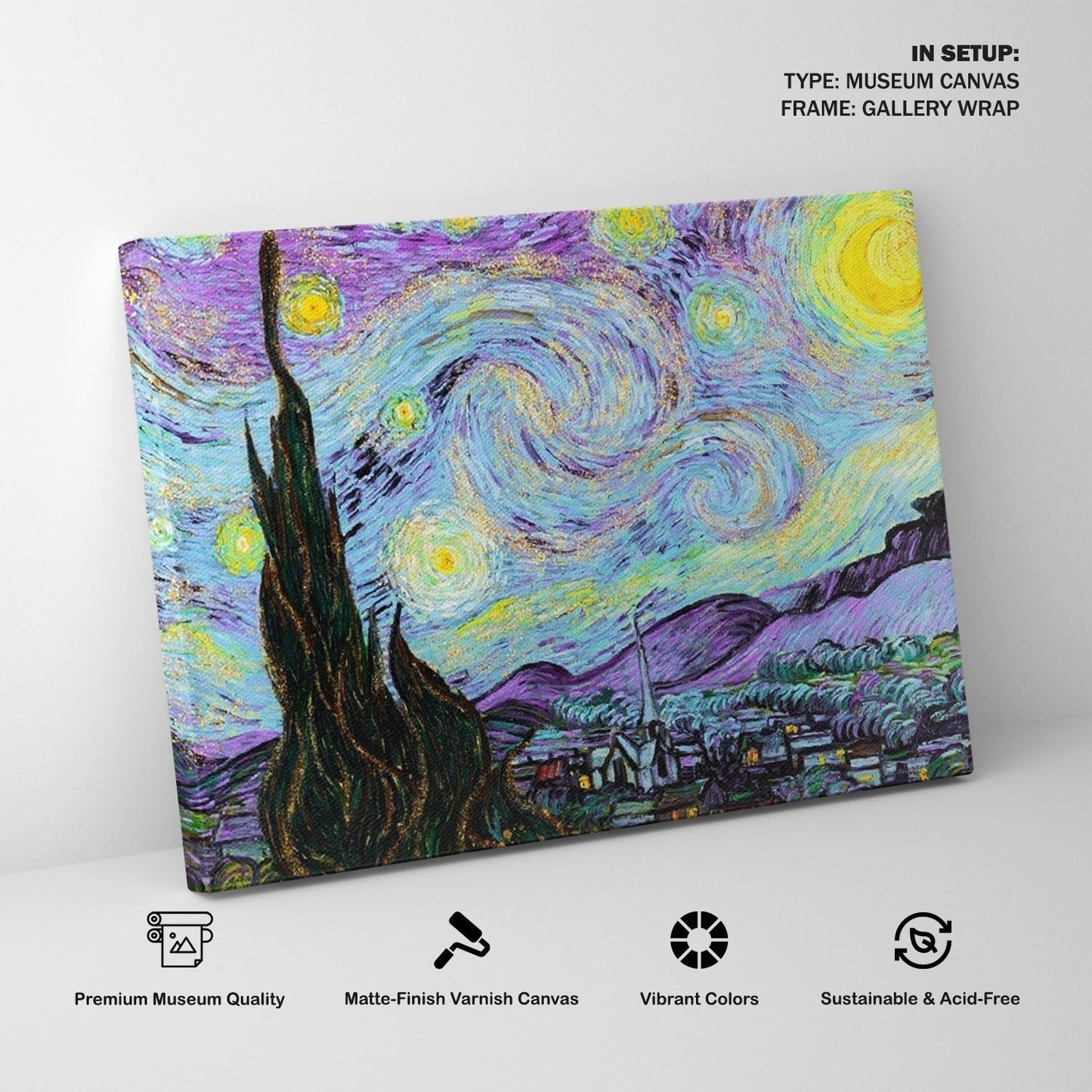 The Starry Night vintage Pop, Van Gogh Painting