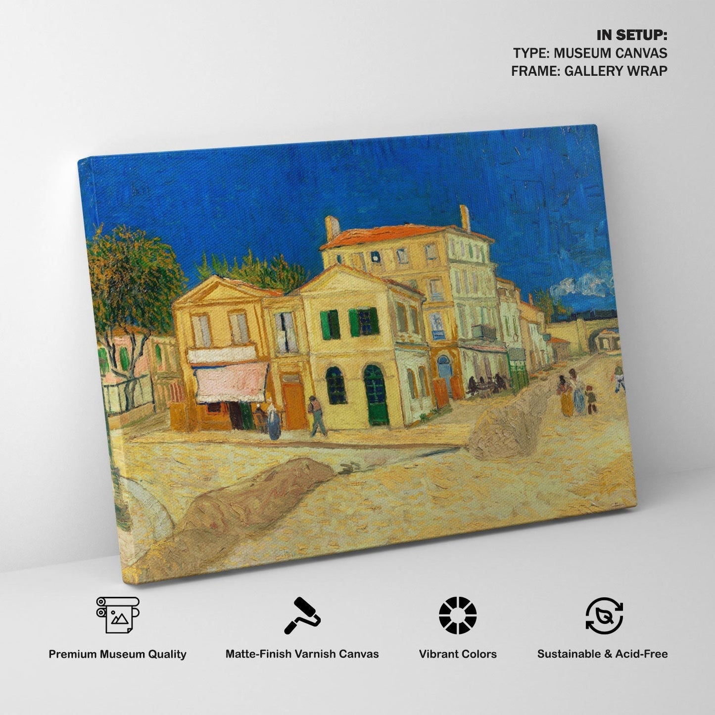 The yellow house, Van Gogh Painting